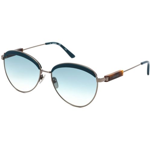 Women's Sunglasses - Teal Metal Frame Blue Gradient Lens / CK19101S 430 - Calvin Klein - Modalova