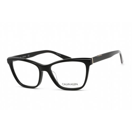 Unisex Eyeglasses - Clear Lens Black Plastic Cat Eye Frame / CK20532 001 - Calvin Klein - Modalova
