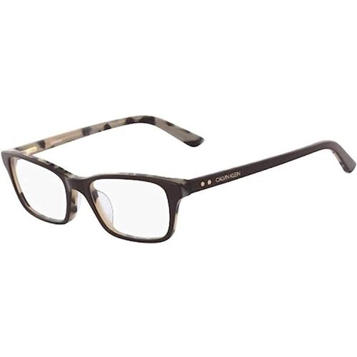 Unisex Eyeglasses - Brown Cream Tortoise Frame / CK18541 212 - Calvin Klein - Modalova