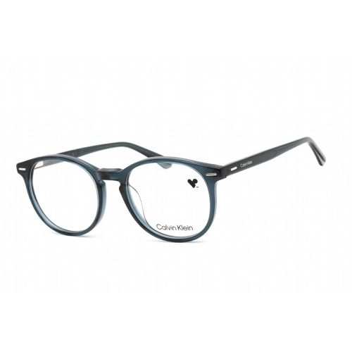 Unisex Eyeglasses - Full Rim Petrol Plastic Round Frame / CK22504 431 - Calvin Klein - Modalova