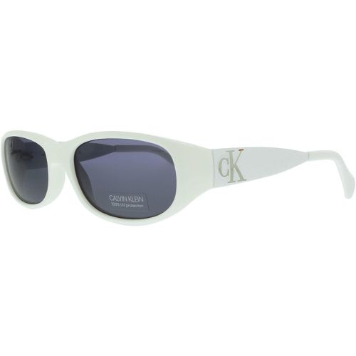 Unisex Sunglasses - Chalk Rectangular Frame / CK21516S 104 - Calvin Klein - Modalova