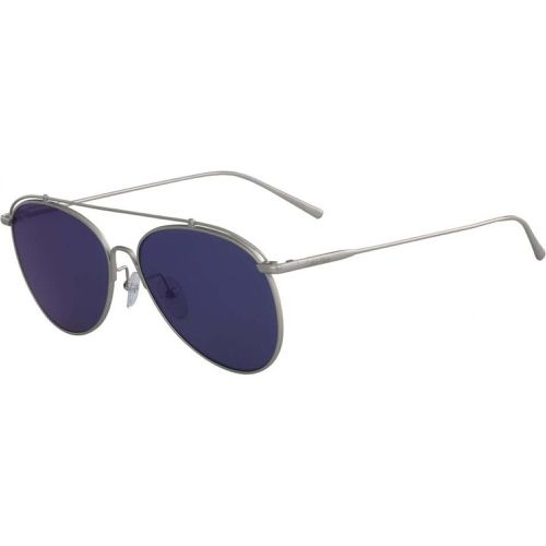 Unisex Sunglasses - Matt Silver Pilot Frame / CK2163S 044 - Calvin Klein - Modalova