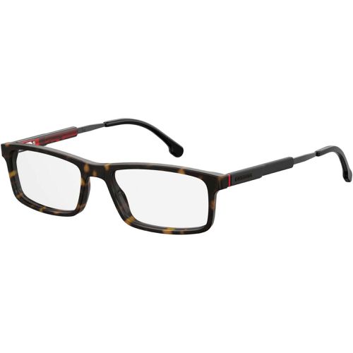 Men's Eyeglasses - Full Rim Dark Havana Rectangular Frame / 8837 086 - Carrera - Modalova
