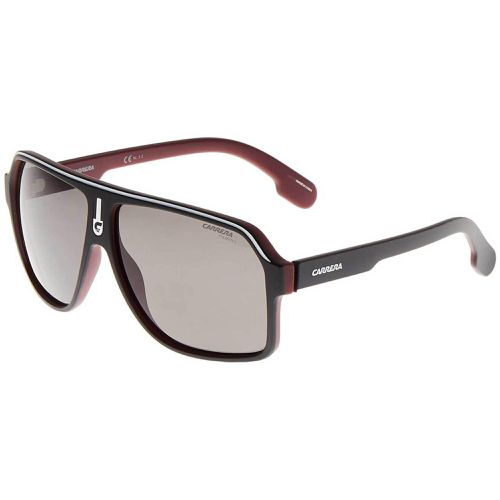 Men's Sunglasses - Black Red Plastic Frame / 1001/S 0BLX/M9 0BLX-9O - Carrera - Modalova