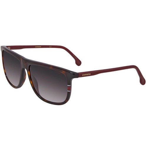 Men's Sunglasses - Grey Gradient Lens Square Shape Acetate Frame / 218/S 0AU2 - Carrera - Modalova