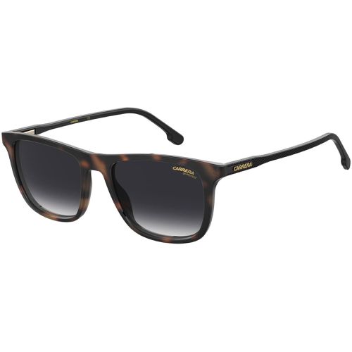 Men's Sunglasses - Havana Full Rim Frame Dark Grey Shaded Lens / 261/S 0086 - Carrera - Modalova