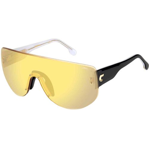 Unisex Sunglasses - Flaglab 12 Yellow Gold Mirrored Lens Shield Frame / 565040 - Carrera - Modalova