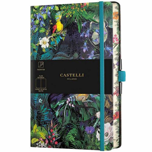 Notebook - Eden Jungle Design Medium A5, Blank, Lily / QC8BI-001 - Castelli - Modalova