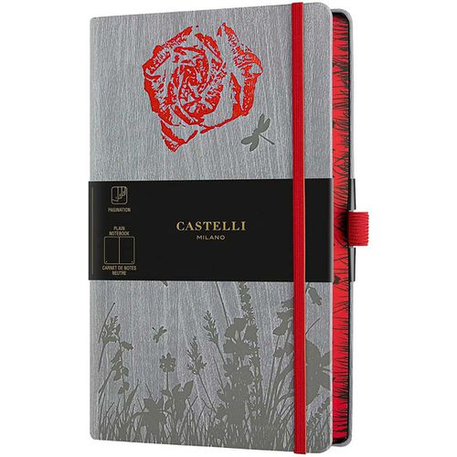 Notebook - Foresta Card Cover Medium A5, Blank, Rose / QC8QE-501 - Castelli - Modalova