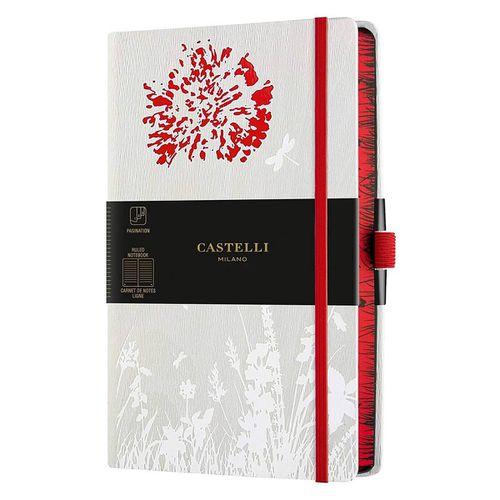Notebook - Foresta Card Cover Medium A5, Ruled, Dandelion / QC6QF-502 - Castelli - Modalova
