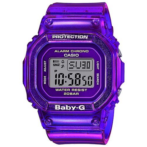 Women's Quartz Watch - Baby-G Alarm Semi-Transparent Resin Strap / BGD560S-6 - Casio - Modalova
