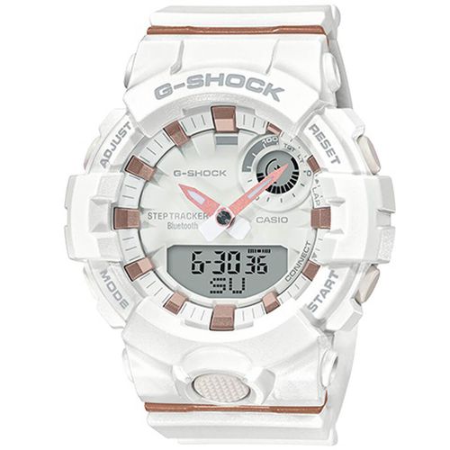 Women's Quartz Watch - G-Shock S Series White Resin Strap / GMAB800-7A - Casio - Modalova