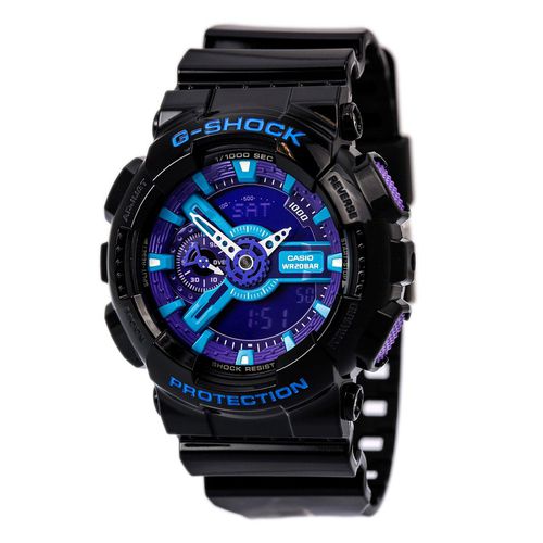 GA110HC-1A Men's Limited Edition G-Shock Black Resin Band World Timer Ana-Digi Dial Dive Watch - Casio - Modalova