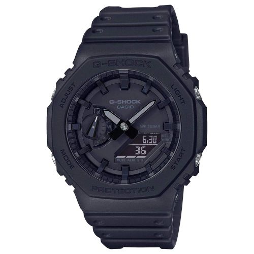 GA2100-1A1 Men's G-Shock Black Resin Strap Watch - Casio - Modalova