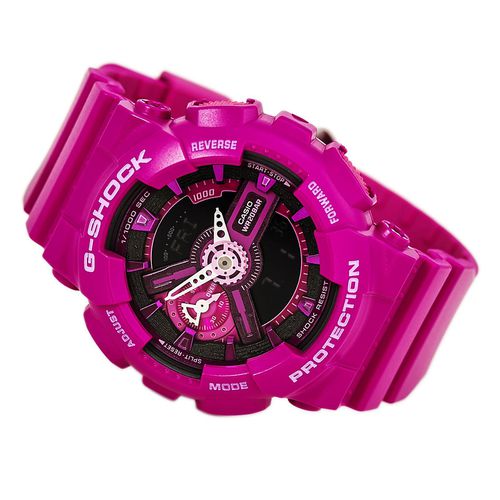 GMAS110MP-4A3 Women's G-Shock Alarm Pink Resin Strap Ana-Digi Pink Dial Quartz Dive Watch - Casio - Modalova