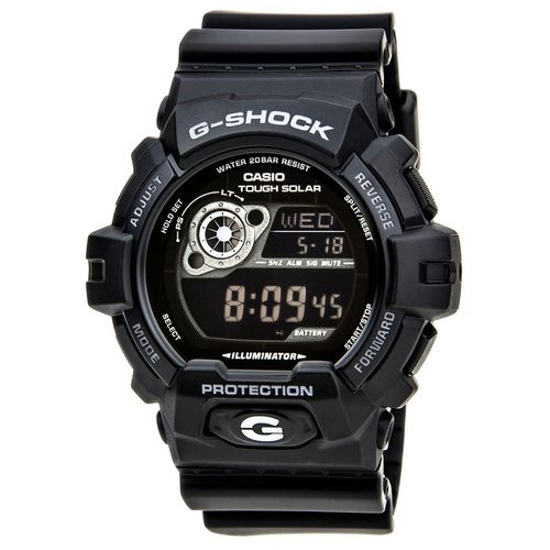 GR8900A-1 Men's G-Shock Black Resin Tough Solar Digital Dive Watch - Casio - Modalova