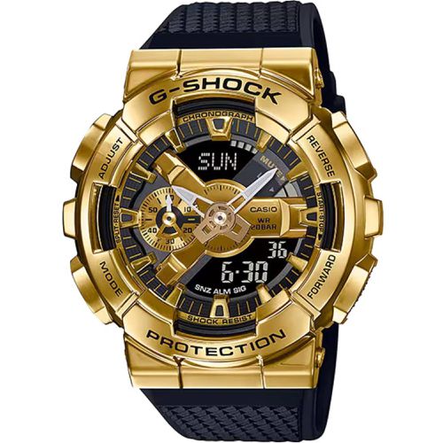 Men's Watch - G-Shock Shock Resistant Black Resin Strap Ana-Digi / GM110G-1A9 - Casio - Modalova