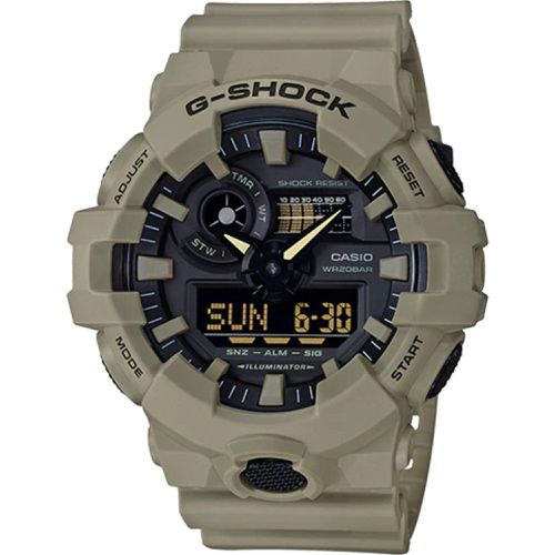 Men's Dive Watch - G-Shock Black Ana-Digi Dial Strap Shock Resistant / GA700UC-5A - Casio - Modalova