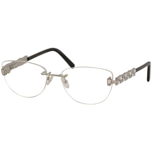 Women's Eyeglasses - Silver/Light Blue Frame Demo Lens / 2374-C35-54-17-130 - Caviar - Modalova