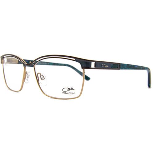 Unisex Eyeglasses - Blue/Green Rectangular Frame Demo Lens / 1233 C002 - Cazal - Modalova