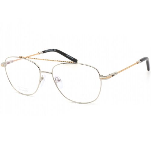 Men's Eyeglasses - Shiny Silver/Gold/Black Oval Shaped Frame / PC75077 C02 - Charriol - Modalova
