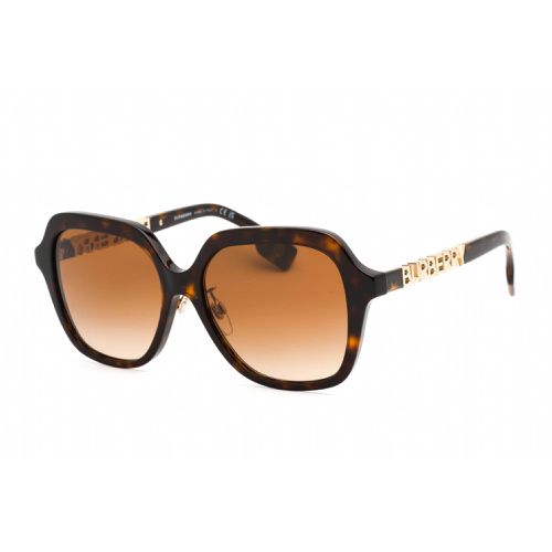 Women's Sunglasses - Full Rim Havana Plastic Square Frame / 0BE4389F 300213 - BURBERRY - Modalova
