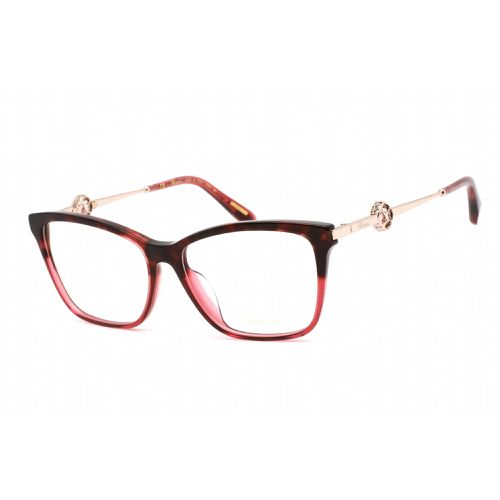 Women's Eyeglasses - Red Havana Glittery Plastic Cat Eye Frame / VCH318S 0XAE - Chopard - Modalova