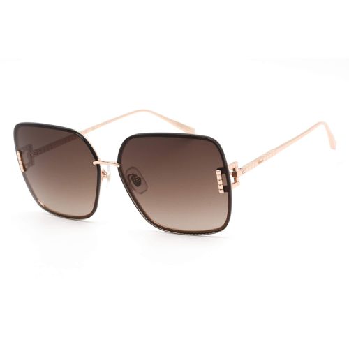 Women's Sunglasses - Shiny Copper Gold/Black Cat Eye Shaped Frame SCHF72M 08FC - Chopard - Modalova