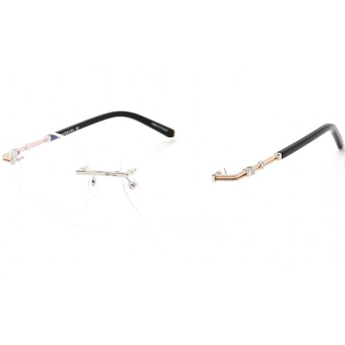 Women's Eyeglasses - Rimless Shiny Silver/Gold/Black Frame / PC71043 C02 - Charriol - Modalova