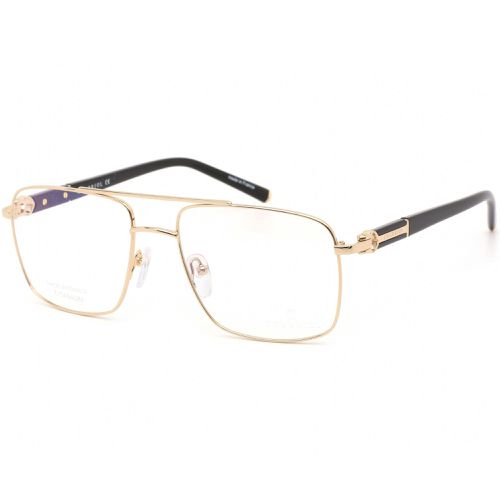 Men's Eyeglasses - Full Rim Shiny Gold and Black Square Frame / PC75075 C01 - Charriol - Modalova