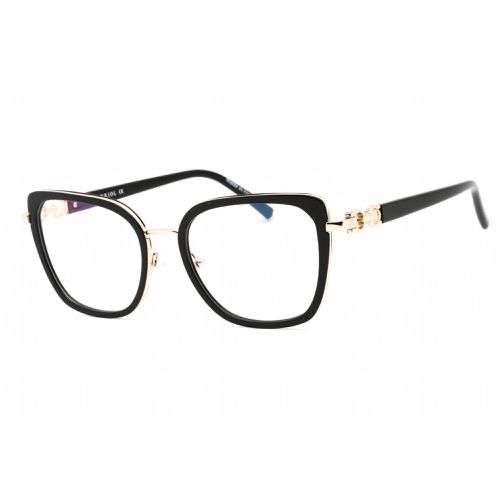 Men's Eyeglasses - Full Rim Shiny Gold Black Cat Eye Metal / PC71055 C02 - Charriol - Modalova