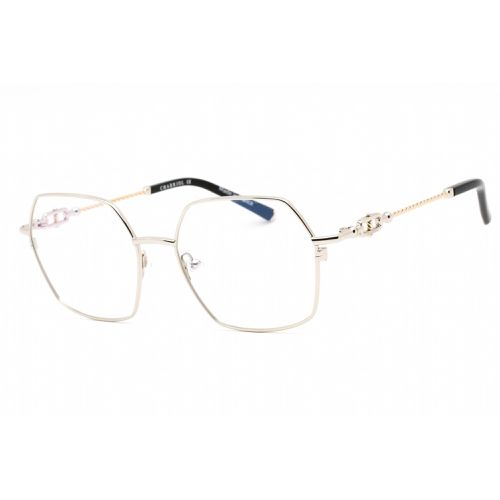 Men's Eyeglasses - Full Rim Shiny Silver/Gold Hexagon Metal / PC71049 C02 - Charriol - Modalova
