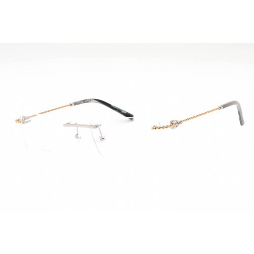 Men's Eyeglasses - Rimless Shiny Argent/Gold Titanium Frame / PC75098 C02 - Charriol - Modalova