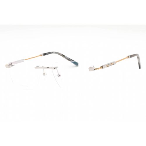 Men's Eyeglasses - Rimless Shiny Silver/Gold Titanium Frame / PC75103 C02 - Charriol - Modalova