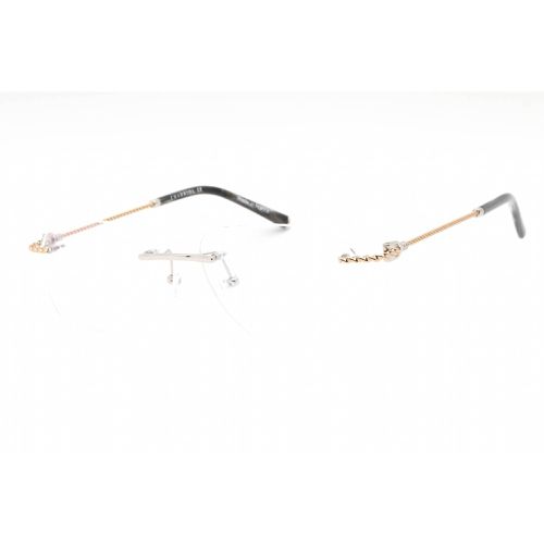 Men's Eyeglasses - Rimless Shiny Silver/Gold Round Titanium / PC75099 C02 - Charriol - Modalova