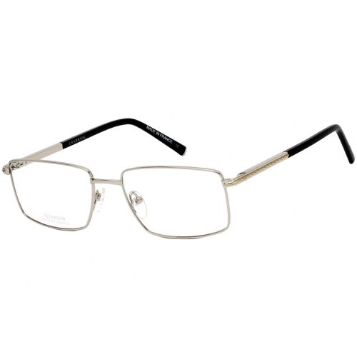 Men's Eyeglasses - Silver and Shiny Gold Satin Titanium Frame / PC75048 C02 - Charriol - Modalova