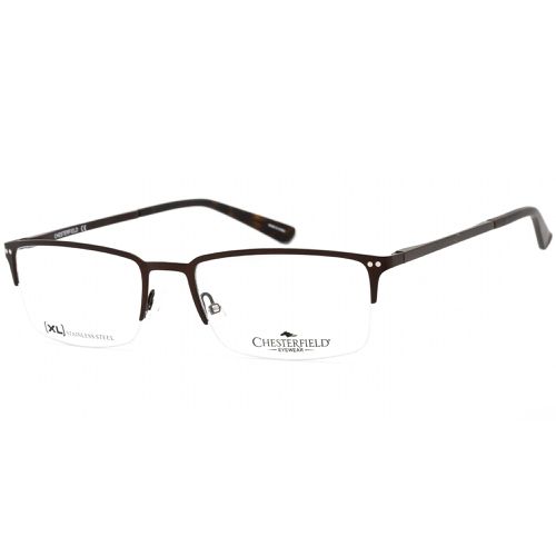 Men's Eyeglasses - Dark Brown Rectangular Shape Frame / CH 84XL 0R0Z 00 - Chesterfield - Modalova