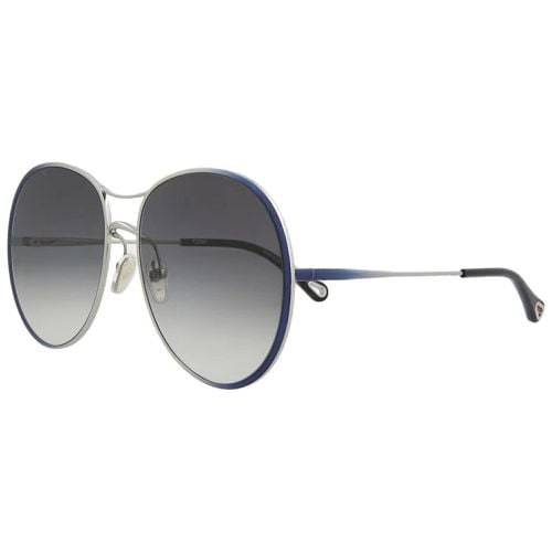Women's Sunglasses - Gradient Grey Lens Metal Frame / CH0016S-30009862001 - Chloe - Modalova