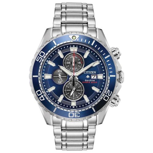 Men's Chronograph Watch - Professional Diver Blue Dial Bracelet / CA0710-58L - Citizen - Modalova
