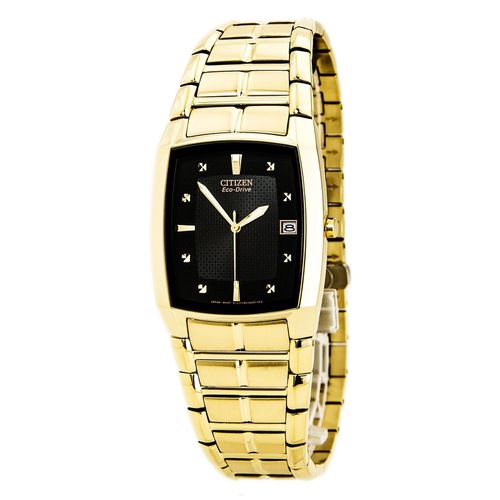 Izen Men's Gold Plated Eco-Drive Watch BM6552-52E - CIT - Modalova