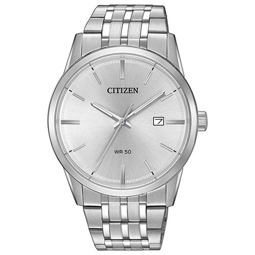 Men's Quartz Watch - Silver Tone Dial Stainless Steel Bracelet / BI5000-52A - Citizen - Modalova