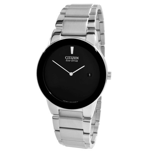 Men's Stainless Steel Watch - Axiom Eco-Drive Black Dial / AU1060-51E - Citizen - Modalova