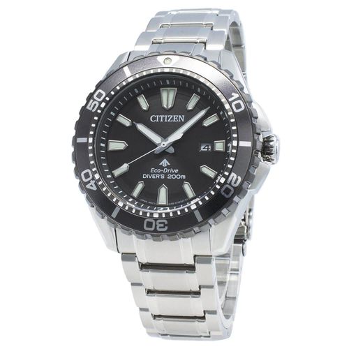Men's Steel Bracelet Watch - Promaster Diver Grey Dial Dive / BN0198-56H - Citizen - Modalova