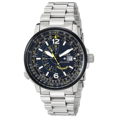 Men's Steel Bracelet Watch - Promaster Nighthawk Blue Dial / BJ7006-56L - Citizen - Modalova
