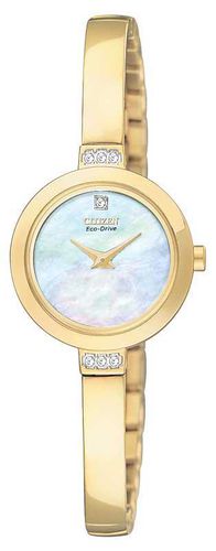 EW9922-54D Women's Silhouette Crystal MOP Gold Plated Bangle Watch - Citizen - Modalova