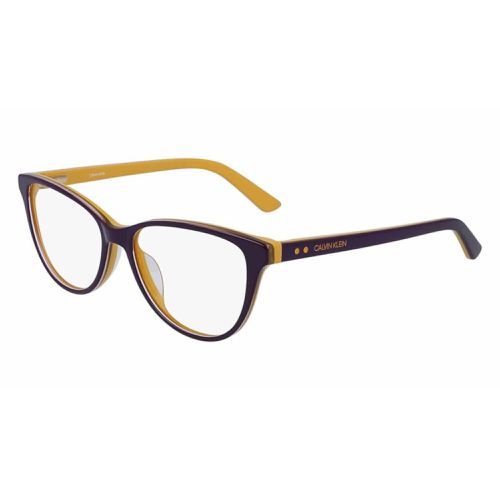 Women's Eyeglasses - Dark Purple/Maize Cat Eye / CK19516 502 - Calvin Klein - Modalova