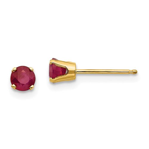 K 4mm July/Ruby Post Earrings - Jewelry - Modalova