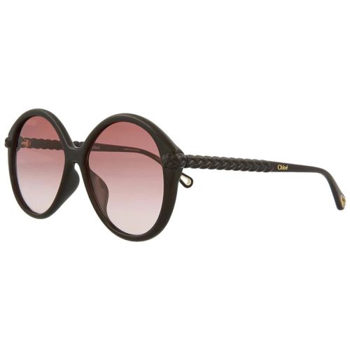 Women's Sunglasses - Dark Brown Plastic Round Frame / CH0002SA-30009920001 - Chloe - Modalova