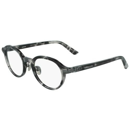 Men's Eyeglasses - Charcoal Tortoise Round / CK20504 007 - Calvin Klein - Modalova