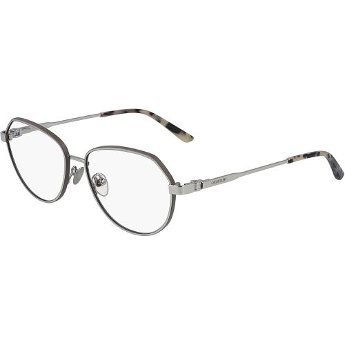 Women's Eyeglasses - Silver Geometric Frame / CK19113 045 - Calvin Klein - Modalova
